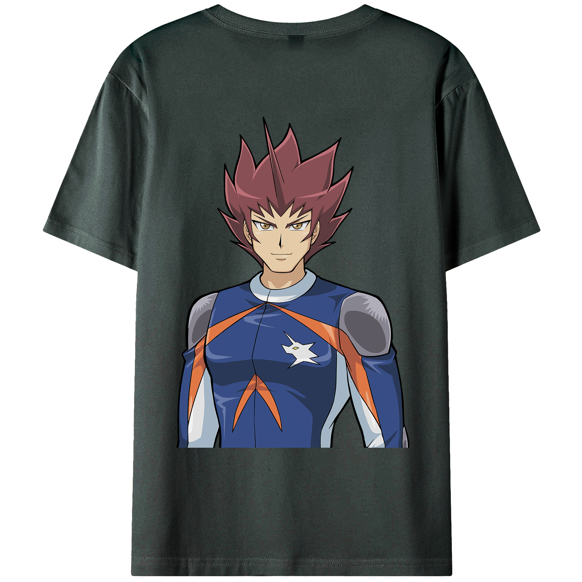 （画像用） 遊☆戯☆王 Yu-Gi-Oh! 綿100％ メンズ半袖Tシャツ（バックプリント） 通気性